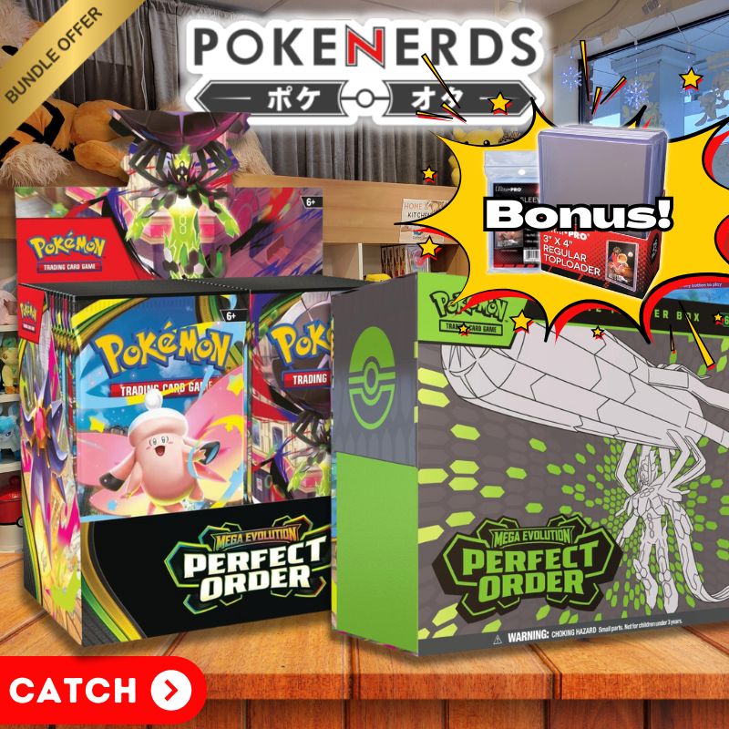 shiny slowking pokemon card Perfect Order PokeNerds Bundle