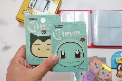 Pokemon Characters Big Face Epoxy Deco Sticker Pack
