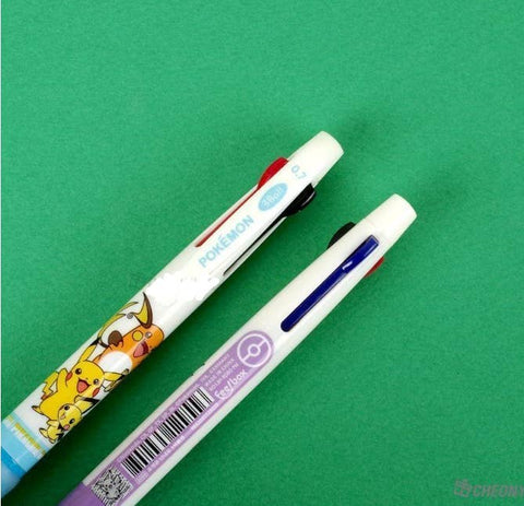 Pokemon 3 Color Ballpoint Pen Random Box