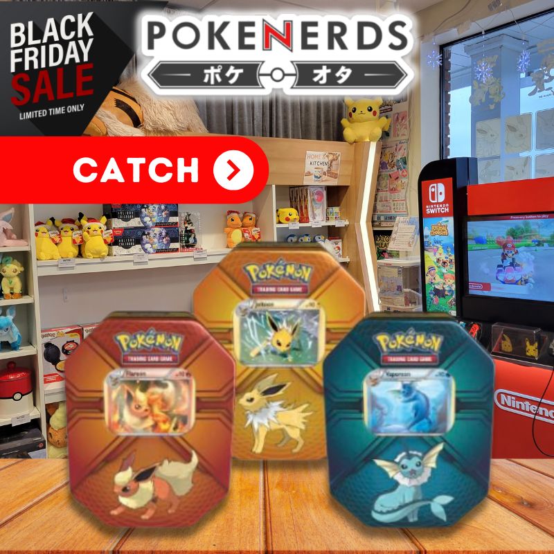 Pokemon TCG Triple Effect Tin Set | Black Friday | Vaporeon Jolteon Flareon