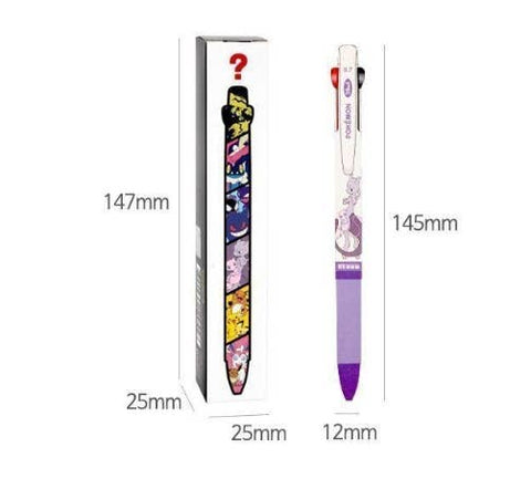 Pokemon 3 Color Ballpoint Pen Random Box