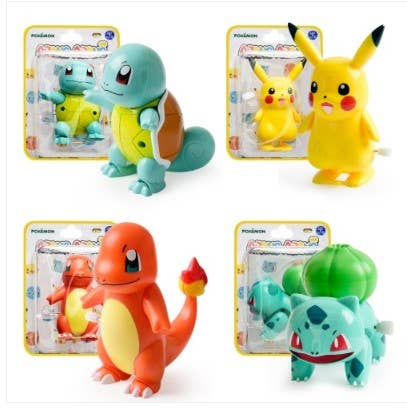 Pokemon 3D Wind-up Action Figure Toy Pack