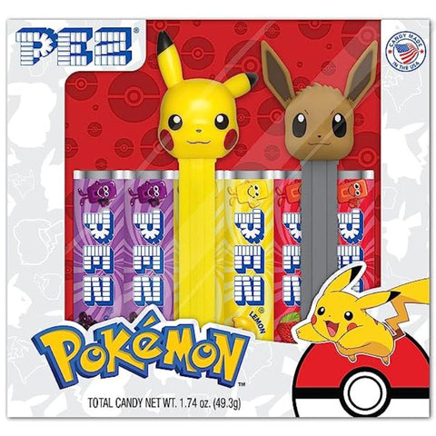 Pokemon-Pez-Dispenser-Pikachu-Eevee-Set-Box-Front-View