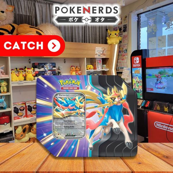pokmon trading card game: slashing legends tin zacian Pokemon TCG EX 2x Tins each one ready to tear through the opposition in your next Pok mon TCG match Slashing Legends - Zacian ex
