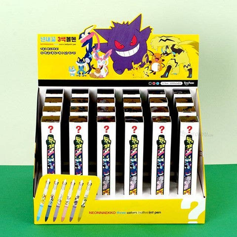 Pokemon 3 Color Ballpoint Pen Random Box