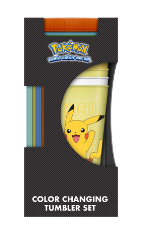 Pokémon Pika & Starters 24oz 4pk Color Change Tumbler Set