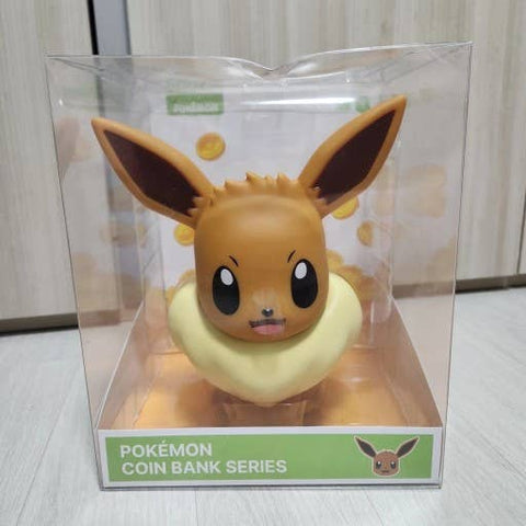 Pokemon Characters Figure Deco Piggy Coin Bank Gift: Eevee