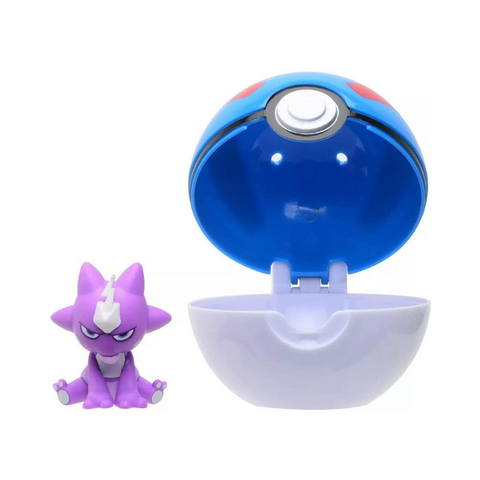 Pokemon-Clip-N-Go-Toxel-Great-Ball-Front