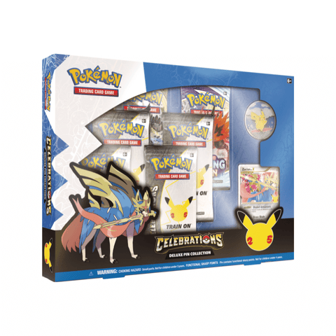 Pokémon Celebrations: Zacian Lv. X Deluxe Pin Collection Box